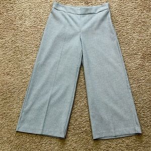 RACHEL ZOE High Waist Wide Leg Flat Front Crop Ankle Pant, Culottes 6 NWT $250